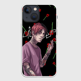 Чехол для iPhone 13 mini с принтом LIL PEEP | ЛИЛ ПИП (Z) в городе Новоалтайск,  |  | lil peep | lil prince | pink | зарубежная музыка | лил пип | маленький принц
