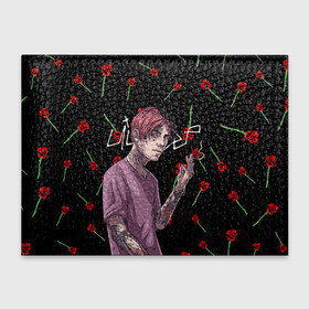 Обложка для студенческого билета с принтом LIL PEEP | ЛИЛ ПИП (Z) в городе Новоалтайск, натуральная кожа | Размер: 11*8 см; Печать на всей внешней стороне | Тематика изображения на принте: lil peep | lil prince | pink | зарубежная музыка | лил пип | маленький принц