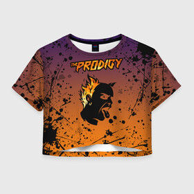 Женская футболка Crop-top 3D с принтом THE PRODIGY | ПРОДИДЖИ (Z) в городе Новоалтайск, 100% полиэстер | круглая горловина, длина футболки до линии талии, рукава с отворотами | keith charles flint | prodigy | the prodigy | альтернативный дэнс | бигбит | брейкбит | кит флинт | лиам хоулетт | максим реалити | техно | электроник рок | электропанк