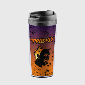 Термокружка-непроливайка с принтом THE PRODIGY | ПРОДИДЖИ (Z) в городе Новоалтайск, внутренняя часть — пищевой пластик, наружная часть — прозрачный пластик, между ними — полиграфическая вставка с рисунком | объем — 350 мл, герметичная крышка | keith charles flint | prodigy | the prodigy | альтернативный дэнс | бигбит | брейкбит | кит флинт | лиам хоулетт | максим реалити | техно | электроник рок | электропанк