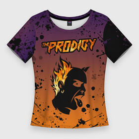 Женская футболка 3D Slim с принтом THE PRODIGY | ПРОДИДЖИ (Z) в городе Новоалтайск,  |  | keith charles flint | prodigy | the prodigy | альтернативный дэнс | бигбит | брейкбит | кит флинт | лиам хоулетт | максим реалити | техно | электроник рок | электропанк