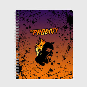 Тетрадь с принтом THE PRODIGY в городе Новоалтайск, 100% бумага | 48 листов, плотность листов — 60 г/м2, плотность картонной обложки — 250 г/м2. Листы скреплены сбоку удобной пружинной спиралью. Уголки страниц и обложки скругленные. Цвет линий — светло-серый
 | keith charles flint | prodigy | the prodigy | альтернативный дэнс | бигбит | брейкбит | кит флинт | лиам хоулетт | максим реалити | техно | электроник рок | электропанк