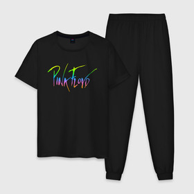 Мужская пижама хлопок с принтом Pink Floyd в городе Новоалтайск, 100% хлопок | брюки и футболка прямого кроя, без карманов, на брюках мягкая резинка на поясе и по низу штанин
 | pink floyd | арт рок | ник мейсон
роджер уотерс | пинк флойд | прогрессивный рок | прото прог | психоделический рок | ричард райт | сид барретт | спейс рок | эйсид рок | экспериментальный рок