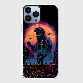 Чехол для iPhone 13 Pro Max с принтом GODZILLA | ГОДЗИЛЛА (Z) в городе Новоалтайск,  |  | Тематика изображения на принте: comic con | godzilla | gojira | logo | годзилла | знаки | иероглифы | лого | монстр | фильм | чудовище