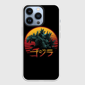 Чехол для iPhone 13 Pro с принтом GODZILLA | ГОДЗИЛЛА (Z) в городе Новоалтайск,  |  | Тематика изображения на принте: comic con | godzilla | gojira | logo | годзилла | знаки | иероглифы | лого | монстр | фильм | чудовище