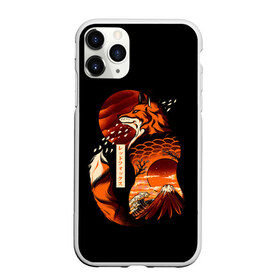 Чехол для iPhone 11 Pro Max матовый с принтом JAPAN FOX в городе Новоалтайск, Силикон |  | fox | japan | orange | sakura | знаки | иероглифы | лиса | сакура | символы | фудзияма | япония