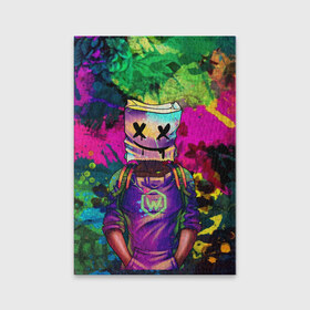 Обложка для паспорта матовая кожа с принтом Marshmello в городе Новоалтайск, натуральная матовая кожа | размер 19,3 х 13,7 см; прозрачные пластиковые крепления | christopher comstock | cool | dj | edm | fortnite | marshmello | marshmellow | гранж | граффити | диджей | зефир | зефирка | кристофер комсток | музыка | музыкант | стрит арт | фортнайт