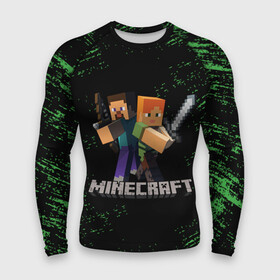 Мужской рашгард 3D с принтом MINECRAFT в городе Новоалтайск,  |  | creeper | game | minecraft | блоки | игра | квадраты | компьютерная игра | крипер | майнкрафт