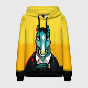 Мужская толстовка 3D с принтом BoJack Horseman в городе Новоалтайск, 100% полиэстер | двухслойный капюшон со шнурком для регулировки, мягкие манжеты на рукавах и по низу толстовки, спереди карман-кенгуру с мягким внутренним слоем. | bojack horseman | конь боджек