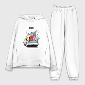 Женский костюм хлопок Oversize с принтом BT21 в городе Новоалтайск,  |  | bt21 | bts | k pop | бт21 | бтс | бтс 2020 | группа бтс | к поп | кей поп | кейпоп