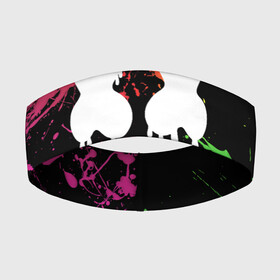 Повязка на голову 3D с принтом Marshmello в городе Новоалтайск,  |  | dj | marshmello | marshmelloy | usa | америка | клуб | клубная музыка | мармело | маршмелло | маршмеллоу | музыка | музыкант