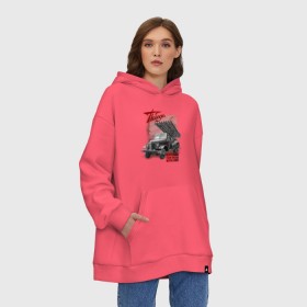 Худи SuperOversize хлопок с принтом Великая Победа в городе Новоалтайск, 70% хлопок, 30% полиэстер, мягкий начес внутри | карман-кенгуру, эластичная резинка на манжетах и по нижней кромке, двухслойный капюшон
 | 1941 1945 | 9 | 9 мая | 9мая | flag | may | red | russia | tank | ussr | vday | win | армия | день победы | парад | россия | спасибо деду | ссср | танк | флаг