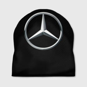 Шапка 3D с принтом MERCEDES-BENZ CARBON | МЕРСЕДЕС в городе Новоалтайск, 100% полиэстер | универсальный размер, печать по всей поверхности изделия | amg | auto | carbon | mercedes | sport | авто | автомобиль | автомобильные | амг | бренд | карбон | марка | машины | мерседес | спорт