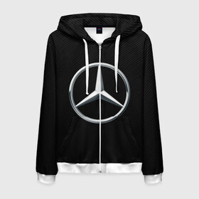 Мужская толстовка 3D на молнии с принтом MERCEDES-BENZ CARBON в городе Новоалтайск, 100% полиэстер | длина до линии бедра, манжеты и пояс оформлены мягкой тканевой резинкой, двухслойный капюшон со шнурком для регулировки, спереди молния, по бокам два кармана | Тематика изображения на принте: amg | auto | carbon | mercedes | sport | авто | автомобиль | автомобильные | амг | бренд | карбон | марка | машины | мерседес | спорт