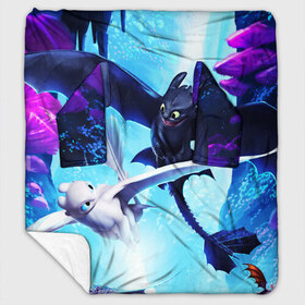 Плед с рукавами с принтом Как приручить дракона в городе Новоалтайск, 100% полиэстер | Закругленные углы, все края обработаны. Ткань не мнется и не растягивается. Размер 170*145 | dragon | how to train your dragon the hidden world | драконы | икинг | как приручить дракона 3 | персонажи