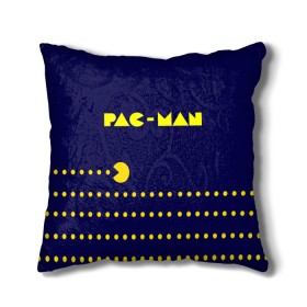 Подушка 3D с принтом PAC-MAN в городе Новоалтайск, наволочка – 100% полиэстер, наполнитель – холлофайбер (легкий наполнитель, не вызывает аллергию). | состоит из подушки и наволочки. Наволочка на молнии, легко снимается для стирки | 1980 | game | ghostbusters | pac man | игра | монстры | охотники за привидениями | пэкмен | уровень | ход