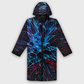Дождевик унисекс 3D с принтом NEON GEOMETRY в городе Новоалтайск,  |  | abstraction | cyber | cyberpunk | future | geometry | hexagon | neon | techno | texture | абстракция | броня | геометрия | кибер | краски | неон | неоновый | сетка | соты | стальная броня | текстура | шестигранники