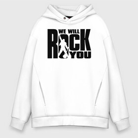 Мужское худи Oversize хлопок с принтом Queen - We Will Rock You (двусторонняя) в городе Новоалтайск, френч-терри — 70% хлопок, 30% полиэстер. Мягкий теплый начес внутри —100% хлопок | боковые карманы, эластичные манжеты и нижняя кромка, капюшон на магнитной кнопке | freddie mercury | paul rodgers | queen | quen | the | богемская рапсодия | брайан мэй | глэм | группа | джон дикон | квин | королева | куин | меркури | меркьюри | музыкант | мэркури | песня | поп | роджер тейлор | рок