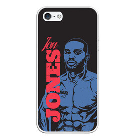 Чехол для iPhone 5/5S матовый с принтом Jon Jones в городе Новоалтайск, Силикон | Область печати: задняя сторона чехла, без боковых панелей | bones jones | jon bones jones | jon jones | jonny bones | jonnybones | mma | ufc | джон джонс | мма