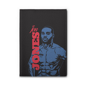 Обложка для автодокументов с принтом Jon Jones в городе Новоалтайск, натуральная кожа |  размер 19,9*13 см; внутри 4 больших “конверта” для документов и один маленький отдел — туда идеально встанут права | Тематика изображения на принте: bones jones | jon bones jones | jon jones | jonny bones | jonnybones | mma | ufc | джон джонс | мма