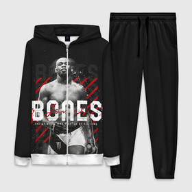 Женский костюм 3D с принтом Bones Jones в городе Новоалтайск,  |  | bones jones | jon bones jones | jon jones | jonny bones | jonnybones | mma | ssru | ufc | джон джонс | мма