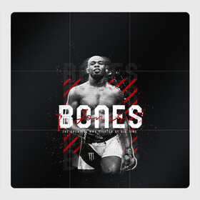 Магнитный плакат 3Х3 с принтом Bones Jones в городе Новоалтайск, Полимерный материал с магнитным слоем | 9 деталей размером 9*9 см | bones jones | jon bones jones | jon jones | jonny bones | jonnybones | mma | ssru | ufc | джон джонс | мма
