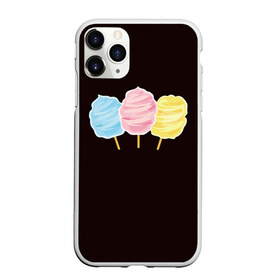 Чехол для iPhone 11 Pro Max матовый с принтом Сладкая вата в городе Новоалтайск, Силикон |  | вата | воздушная | воздушная вата | летнее настроение | сладкоежка