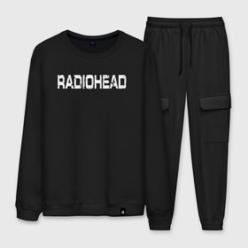 Мужской костюм хлопок с принтом Radiohead в городе Новоалтайск, 100% хлопок | на свитшоте круглая горловина, мягкая резинка по низу. Брюки заужены к низу, на них два вида карманов: два “обычных” по бокам и два объемных, с клапанами, расположенные ниже линии бедра. Брюки с мягкой трикотажной резинкой на поясе и по низу штанин. В поясе для дополнительного комфорта — широкие завязки | radiohead | thomas edward yorke | альтернативный рок | арт рок | джонни гринвуд | инди рок | колин гринвуд | том йорк | фил селуэй | эд о’брайен | экспериментальный рок | электронная музыка