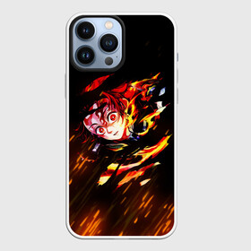 Чехол для iPhone 13 Pro Max с принтом Burning Kamado в городе Новоалтайск,  |  | Тематика изображения на принте: demon slayer | kimetsu no yaiba | nezuko | shinobu | slayer | tanjiro | zenitsu | гию томиока | зенитцу | иноске хашибира | клинок рассекающий демонов | незуко | танджиро | шинобу кочо