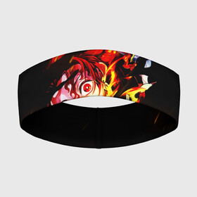 Повязка на голову 3D с принтом Burning Kamado в городе Новоалтайск,  |  | demon slayer | kimetsu no yaiba | nezuko | shinobu | slayer | tanjiro | zenitsu | гию томиока | зенитцу | иноске хашибира | клинок рассекающий демонов | незуко | танджиро | шинобу кочо