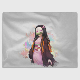 Плед 3D с принтом KIMETSU NO YAIBA в городе Новоалтайск, 100% полиэстер | закругленные углы, все края обработаны. Ткань не мнется и не растягивается | demon slayer | kimetsu no yaiba | nezuko | shinobu | slayer | tanjiro | zenitsu | гию томиока | зенитцу | иноске хашибира | клинок рассекающий демонов | незуко | танджиро | шинобу кочо
