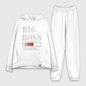 Женский костюм хлопок Oversize с принтом Big Boss в городе Новоалтайск,  |  | art | big boss | boss | inscription | loading | арт | большой босс | босс | загрузка | надпись