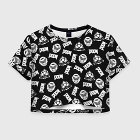 Женская футболка Crop-top 3D Doom Eternal: в городе Новоалтайск, 100% полиэстер | круглая горловина, длина футболки до линии талии, рукава с отворотами | doodling | doom | doom eternal | fps | game | games | hell | pattern | shooter | shotgun | textures | tiles | ад | дробовик | дудлинг | дум | думгай | игра | игры | паттерны | тайлы | текстуры | фон