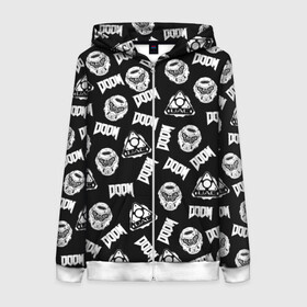 Женская толстовка 3D на молнии Doom Eternal: в городе Новоалтайск, 100% полиэстер | длина до линии бедра, манжеты и пояс оформлены мягкой тканевой резинкой, двухслойный капюшон со шнурком для регулировки, спереди молния, по бокам два кармана | doodling | doom | doom eternal | fps | game | games | hell | pattern | shooter | shotgun | textures | tiles | ад | дробовик | дудлинг | дум | думгай | игра | игры | паттерны | тайлы | текстуры | фон