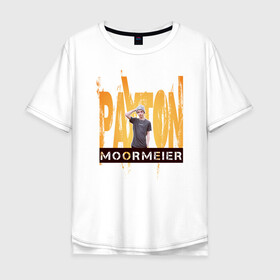 Мужская футболка хлопок Oversize с принтом Payton Moormeier в городе Новоалтайск, 100% хлопок | свободный крой, круглый ворот, “спинка” длиннее передней части | payton | payton moormeier | мормайер | мормиер | пейтон моормиер | пейтон мурмиер | пэйтон