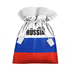 Подарочный 3D мешок с принтом Russia в городе Новоалтайск, 100% полиэстер | Размер: 29*39 см | Тематика изображения на принте: ru | rus | russia | герб | двуглавый | империя | коман | лого | логотип | надпись | национальный | орел | отечественный | патриот | россии | российская | российский | россия | русич | русская | русский | русь