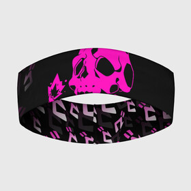 Повязка на голову 3D с принтом KILLER QUEEN розовая на черном в городе Новоалтайск,  |  | adventure | jojo | jojo s bizarre | jojo’s bizarre adventure | killer queen | аниме | джоджо | манга | невероятные приключения джоджо