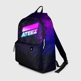 Рюкзак 3D с принтом ATEEZ neon в городе Новоалтайск, 100% полиэстер | лямки с регулируемой длиной, сверху петелька, чтобы рюкзак можно было повесить на вешалку. Основное отделение закрывается на молнию, как и внешний карман. Внутри два дополнительных кармана, один из которых закрывается на молнию. По бокам два дополнительных кармашка | a teez | a to z | a too z | ateez | hongjoong | jongho | k pop | kpop | mingi | neon | neon logo | san | seonghwa | wooyoung | yeosang | yunho | айдол | к поп | ким хон джун | корея | кпоп | неон