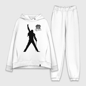 Женский костюм хлопок Oversize с принтом Queen (двусторонняя) в городе Новоалтайск,  |  | freddie mercury | paul | queen | quen | богемская рапсодия | брайан мэй | глэм | группа | джон дикон | квин | королева | куин | меркури | меркьюри | музыкант | мэркури | певец | песня | поп | роджер тейлор | рок
