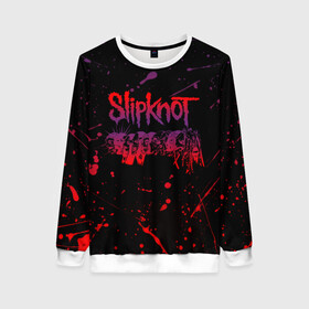 Женский свитшот 3D с принтом SLIPKNOT в городе Новоалтайск, 100% полиэстер с мягким внутренним слоем | круглый вырез горловины, мягкая резинка на манжетах и поясе, свободная посадка по фигуре | slipknot | алессандро вентурелла | джей вайнберг | джеймс рут | кори тейлор | крэйг джонс | мик томсон | петля | сид уилсон | скользящий узел | слипкнот | удавка | шон крэхан