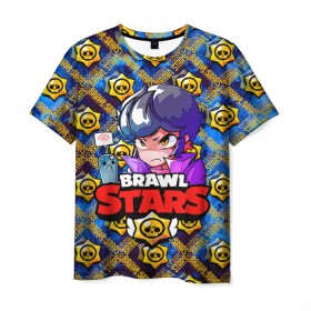 Мужская футболка 3D с принтом PENNY BRAWL STARS в городе Новоалтайск, 100% полиэфир | прямой крой, круглый вырез горловины, длина до линии бедер | Тематика изображения на принте: brawl | brawl stars | brawl stars spike | brawl stars спайк | penny | stars | бравл | бравл старс | бравл старс пенн | бравл старс спайк | игры | лого | лого brawl stars | лого бравл старс | логотип | логотип brawl stars | логотип бравл ст