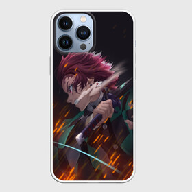 Чехол для iPhone 13 Pro Max с принтом ТАНДЖИРО КАМАДО | КЛИНОК РАССЕКАЮЩИЙ ДЕМОНОВ (Z) в городе Новоалтайск,  |  | Тематика изображения на принте: demon slayer | kimetsu no yaiba | nezuko | shinobu | slayer | tanjiro | zenitsu | гию томиока | зенитцу | иноске хашибира | клинок рассекающий демонов | незуко | танджиро | шинобу кочо