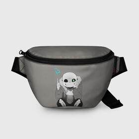 Поясная сумка 3D с принтом UNDERTALE в городе Новоалтайск, 100% полиэстер | плотная ткань, ремень с регулируемой длиной, внутри несколько карманов для мелочей, основное отделение и карман с обратной стороны сумки застегиваются на молнию | Тематика изображения на принте: asriel dreemurr | chara | frisk | gaster blaster | sans | undertale | азриэль дримурр | андертейл | гастер | меттатон | санс | фриск | чара