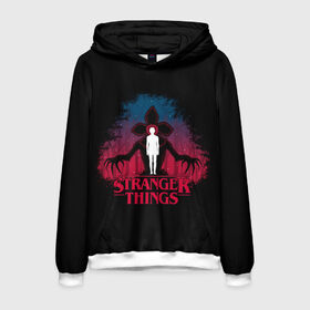 Мужская толстовка 3D с принтом STRANGER THINGS в городе Новоалтайск, 100% полиэстер | двухслойный капюшон со шнурком для регулировки, мягкие манжеты на рукавах и по низу толстовки, спереди карман-кенгуру с мягким внутренним слоем. | 11 | stranger things | одди | одиннадцатая | очень странные дела | сериалы