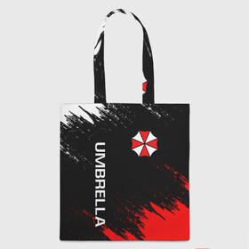 Шоппер 3D с принтом  RESIDENT EVIL UMBRELLA в городе Новоалтайск, 100% полиэстер | Плотность: 200 г/м2; Размер: 34×35 см; Высота лямок: 30 см | ada wong | biohazard | leon | nemesis | project resistance | raccoon city | re | re3 | resident evil | resident evil 3 | rpd | stars | umbrella | ада вонг | амбрелла | немезис | ужасы