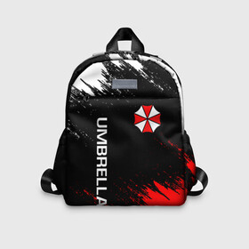 Детский рюкзак 3D с принтом  RESIDENT EVIL UMBRELLA в городе Новоалтайск, 100% полиэстер | лямки с регулируемой длиной, сверху петелька, чтобы рюкзак можно было повесить на вешалку. Основное отделение закрывается на молнию, как и внешний карман. Внутри дополнительный карман. По бокам два дополнительных кармашка | ada wong | biohazard | leon | nemesis | project resistance | raccoon city | re | re3 | resident evil | resident evil 3 | rpd | stars | umbrella | ада вонг | амбрелла | немезис | ужасы
