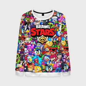 Мужской свитшот 3D с принтом BRAWL STARS в городе Новоалтайск, 100% полиэстер с мягким внутренним слоем | круглый вырез горловины, мягкая резинка на манжетах и поясе, свободная посадка по фигуре | bibi | brawl stars | brock | bull | crow | dinomike | el primo | leon | mobile game | nita | poko | ricochet | sandy | shall | stars | tara | бравл старс | ворон | леон | мобильные игры