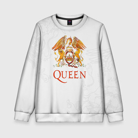 Детский свитшот 3D с принтом Queen в городе Новоалтайск, 100% полиэстер | свободная посадка, прямой крой, мягкая тканевая резинка на рукавах и понизу свитшота | freddie mercury | paul | queen | quen | богемская рапсодия | брайан мэй | глэм | группа | джон дикон | квин | королева | куин | меркури | меркьюри | музыкант | мэркури | певец | песня | поп | роджер тейлор | рок