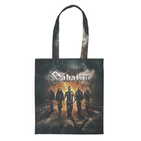 Шоппер 3D с принтом Sabaton Band в городе Новоалтайск, 100% полиэстер | Плотность: 200 г/м2; Размер: 34×35 см; Высота лямок: 30 см | battle metal | sabaton | военный рок | йоаким броден | крис рёланд | пар сундстрём | рок | рок группа | хэви метал | шведская группа | шведский рок