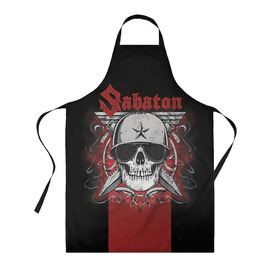Фартук 3D с принтом Sabaton Army Skull в городе Новоалтайск, 100% полиэстер | общий размер — 65 х 85 см, ширина нагрудника — 26 см, горловина — 53 см, длина завязок — 54 см, общий обхват в поясе — 173 см. Принт на завязках и на горловине наносится с двух сторон, на основной части фартука — только с внешней стороны | battle metal | sabaton | военный рок | йоаким броден | крис рёланд | пар сундстрём | рок | рок группа | хэви метал | шведская группа | шведский рок